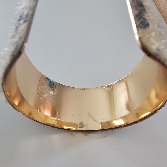 Leopard Print Long Necklace and Bangle Cuff - Picture 9 of 14